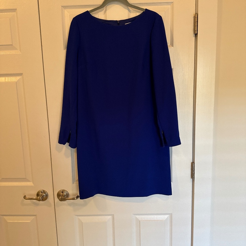 Trina Turk blue long sleeve dress